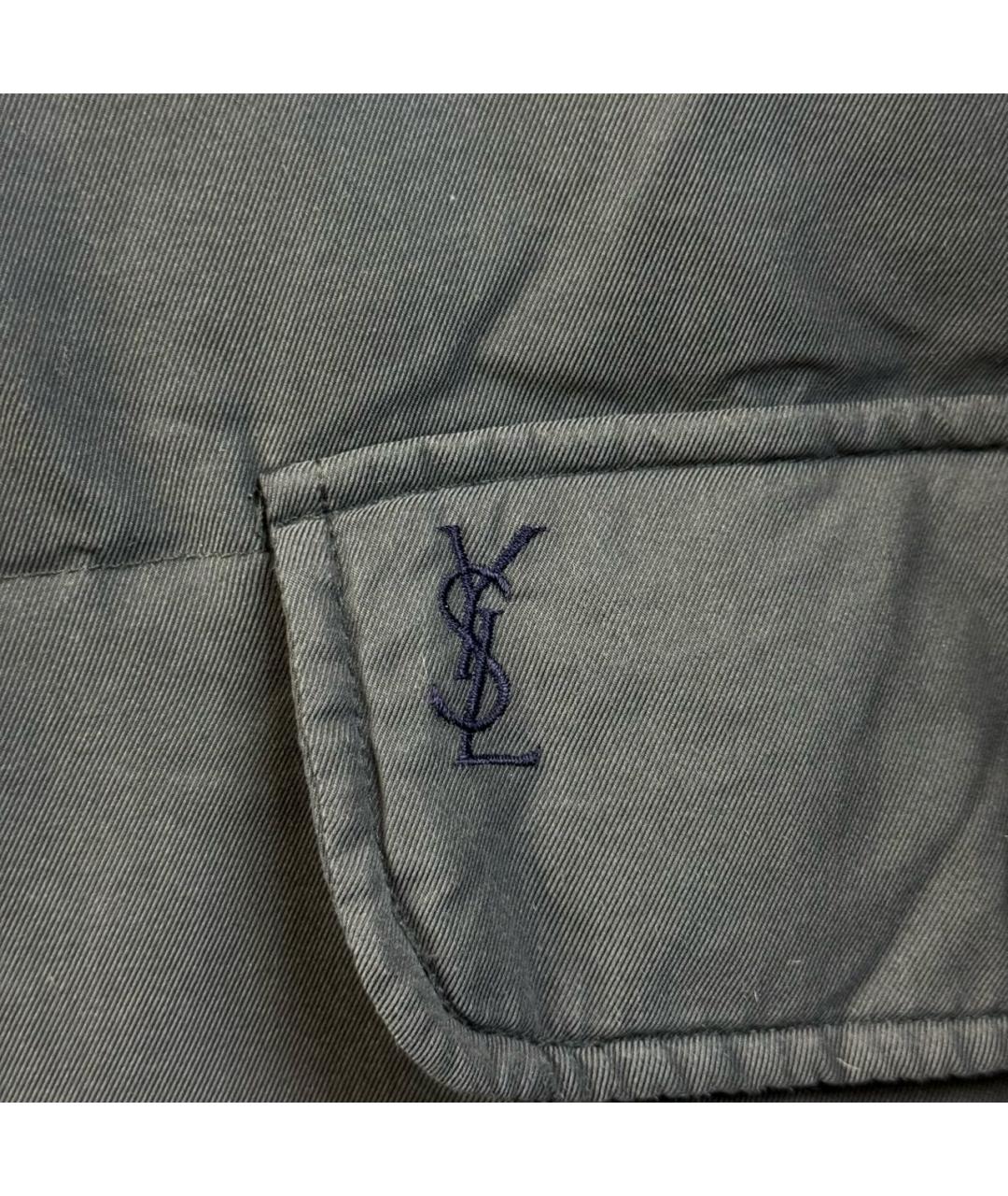 SAINT LAURENT Серая куртка, фото 4