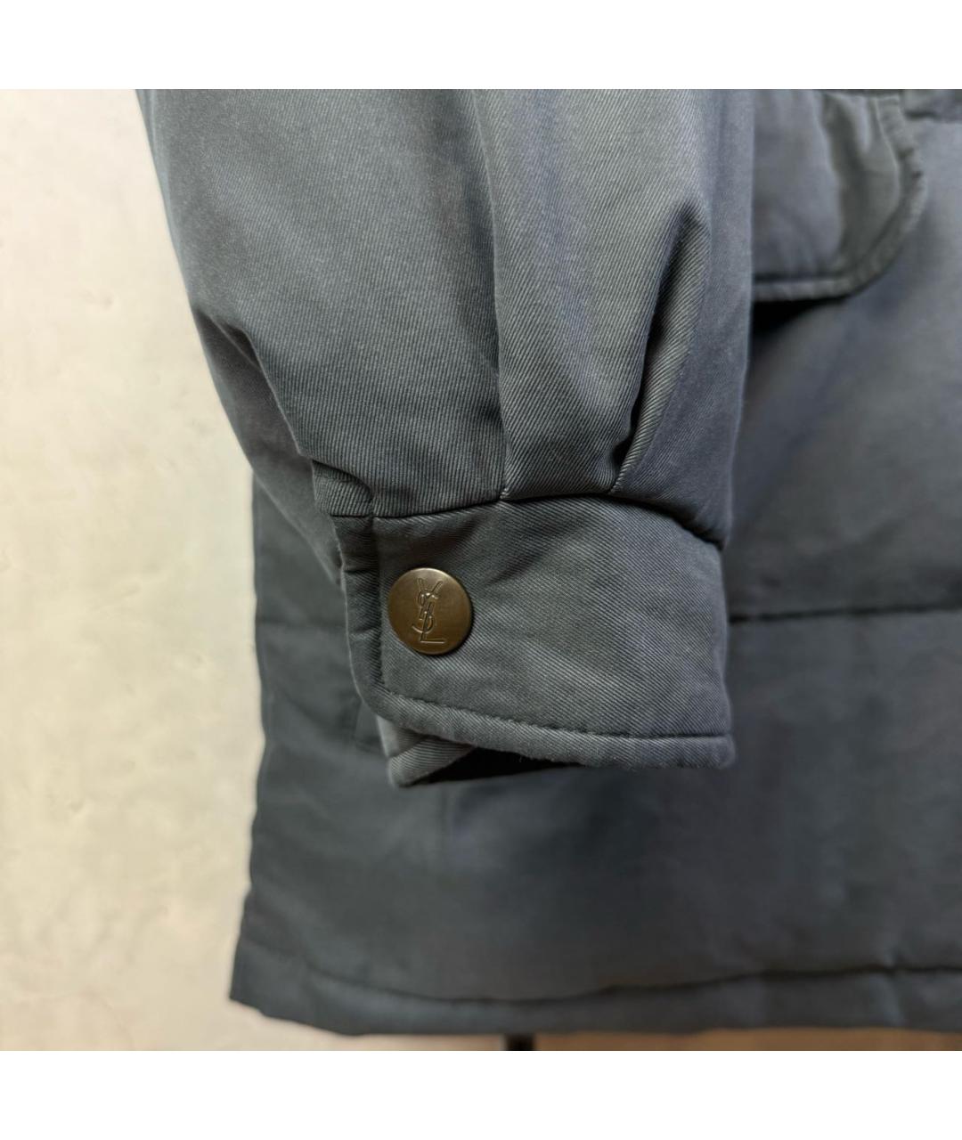 SAINT LAURENT Серая куртка, фото 3