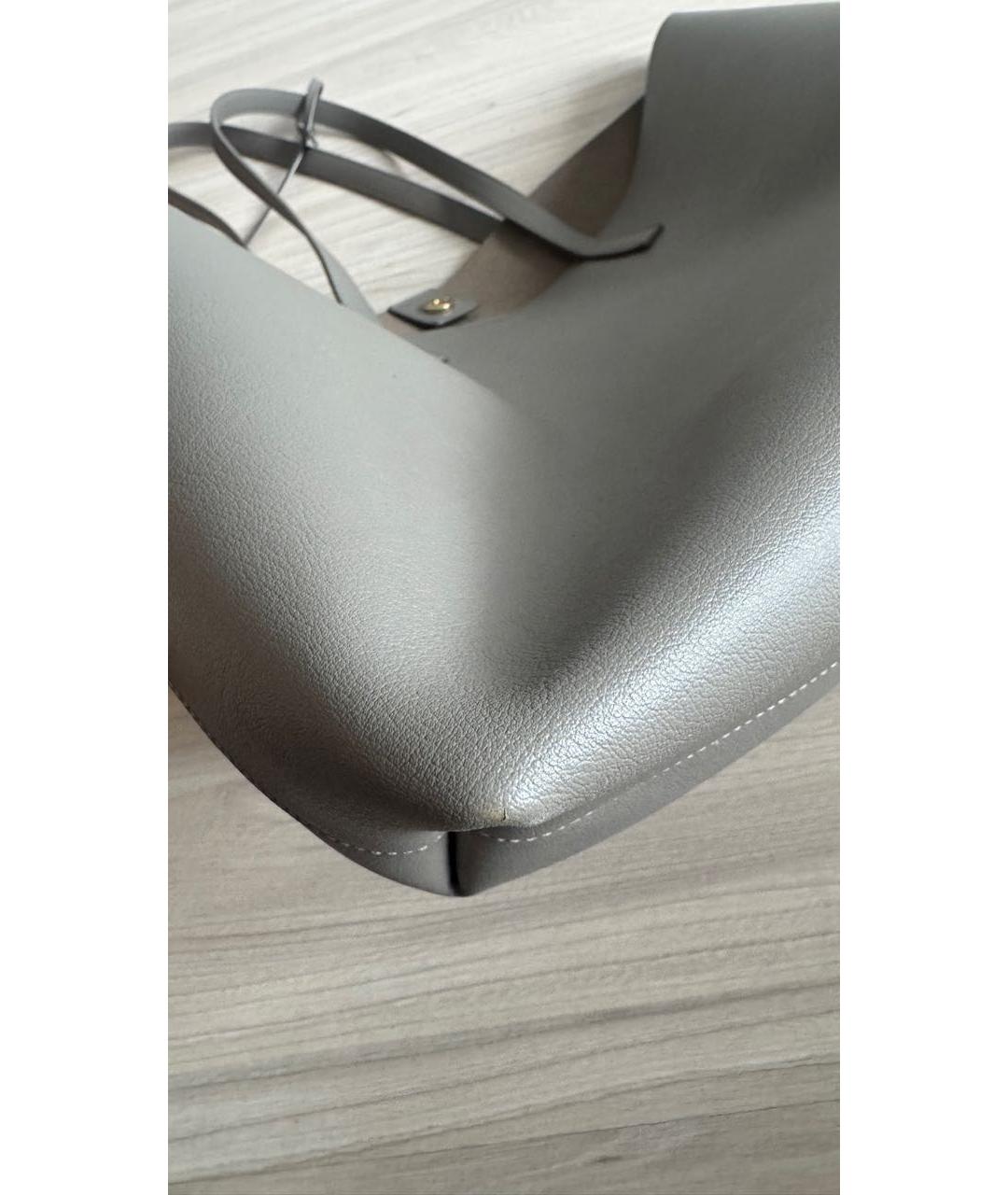 SAINT LAURENT Бежевая кожаная сумка тоут, фото 6