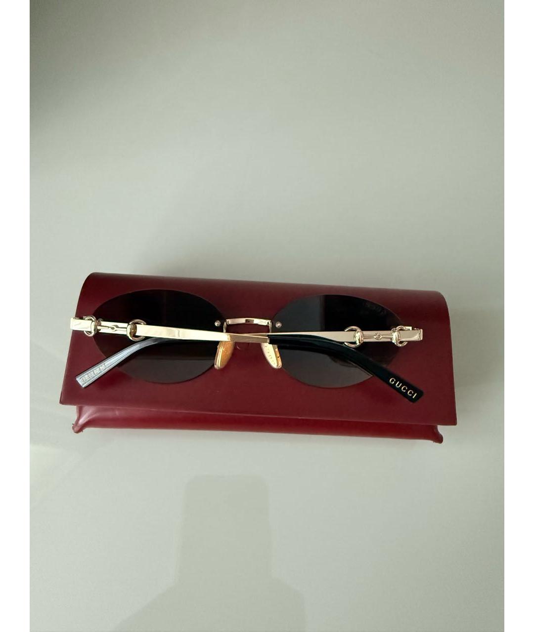 GUCCI Серые металлические солнцезащитные очки, фото 4