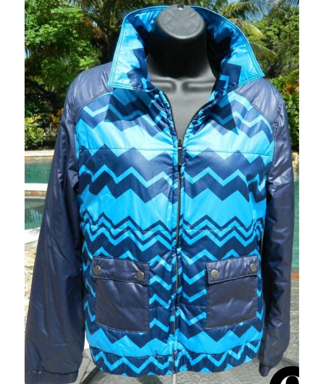 MISSONI Синяя полиэстеровая куртка, фото 2