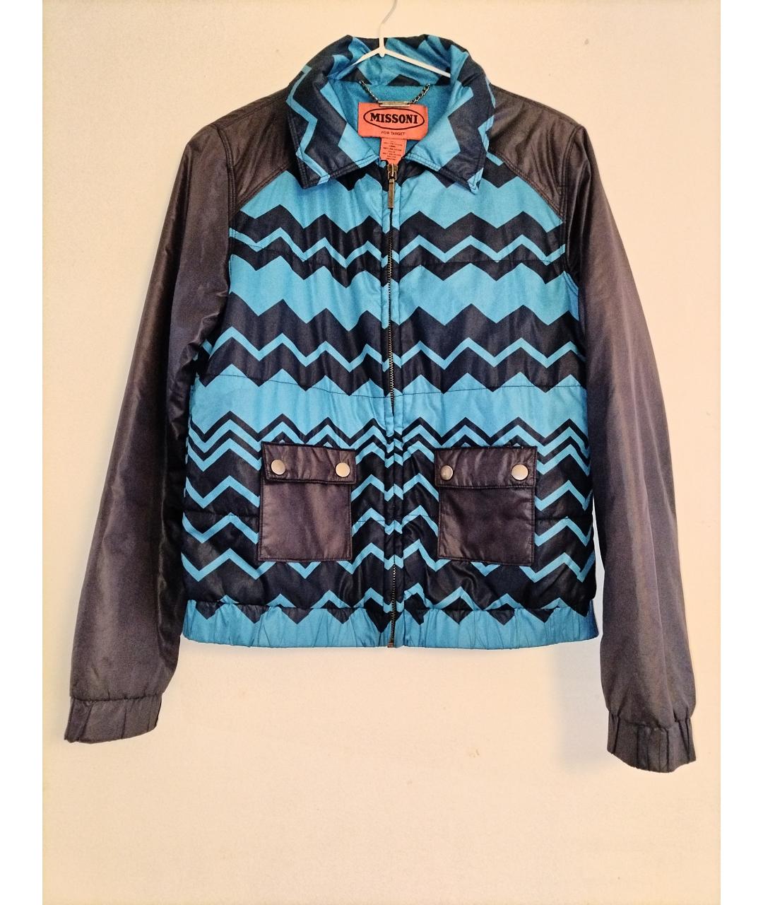 MISSONI Синяя полиэстеровая куртка, фото 4