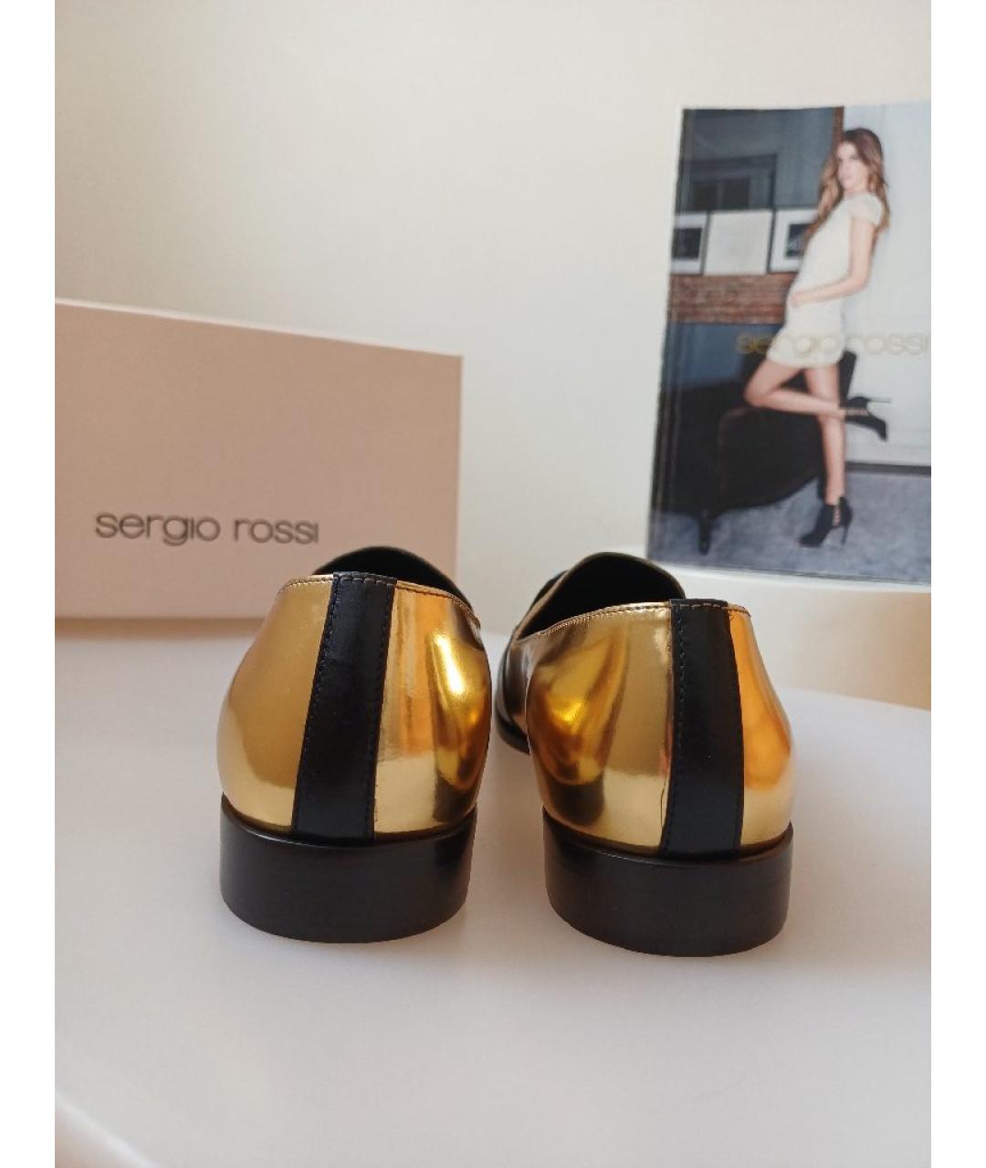 SERGIO ROSSI Мульти кожаные лоферы, фото 8