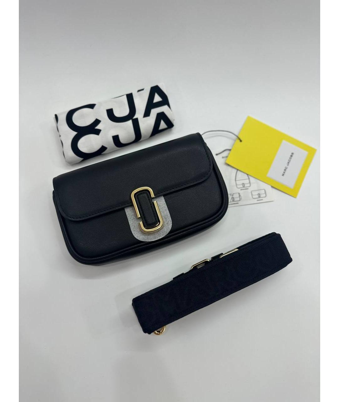 MARC JACOBS Черная кожаная сумка через плечо, фото 4