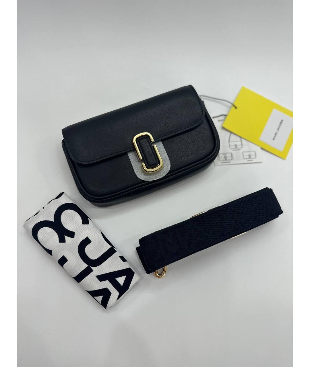 MARC JACOBS Черная кожаная сумка через плечо, фото 7