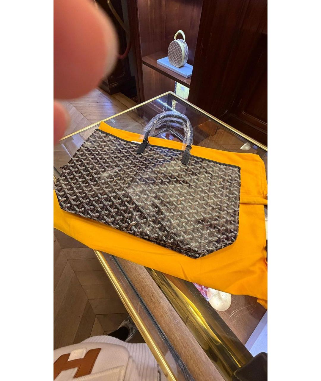 GOYARD Черная сумка тоут, фото 3