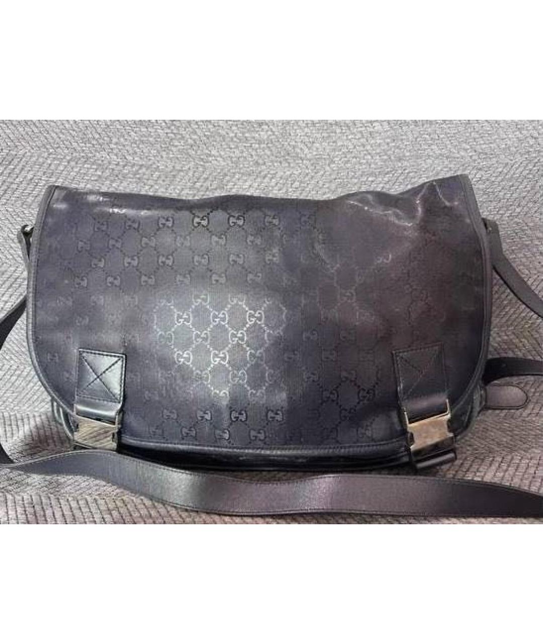 GUCCI Темно-синяя барсетка, фото 5