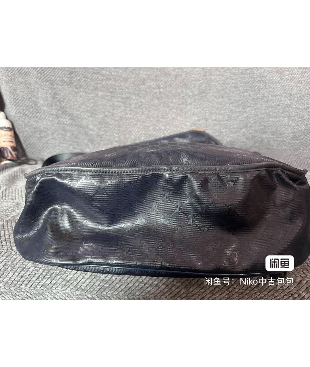 GUCCI Темно-синяя барсетка, фото 3