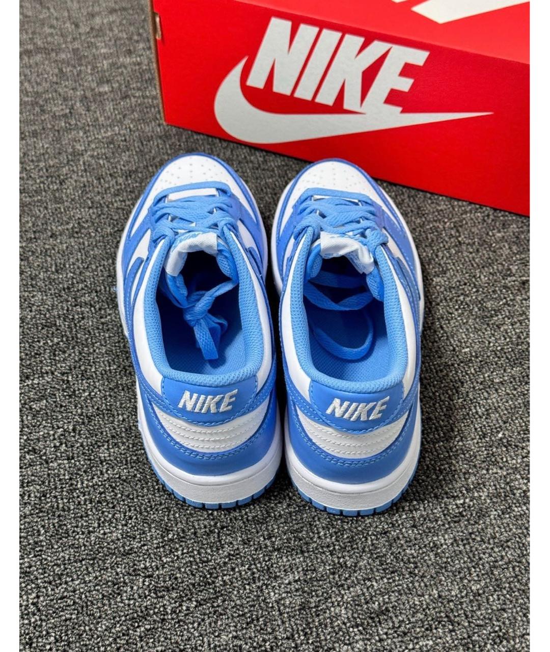 NIKE Голубые кожаные кроссовки, фото 5