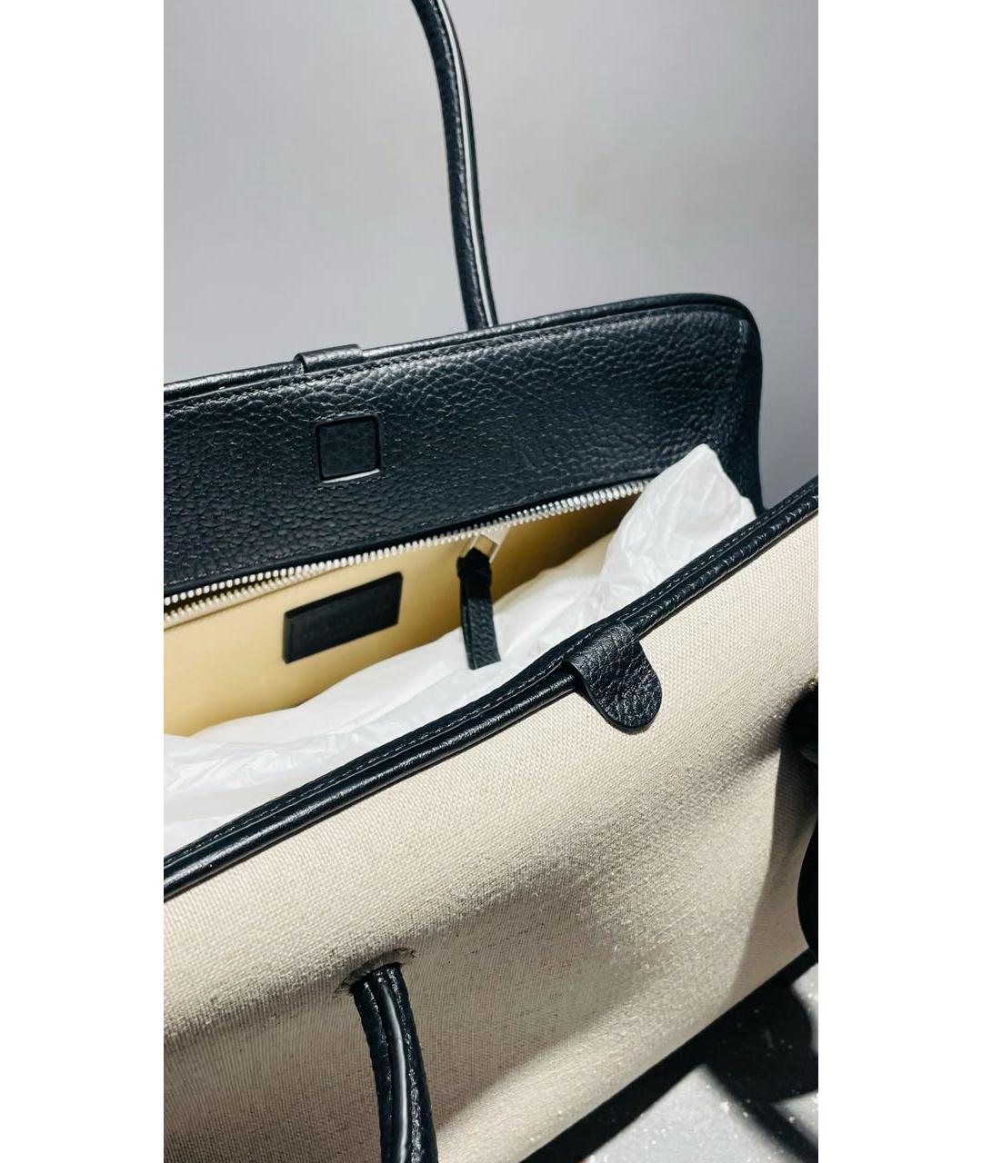 JACQUEMUS Бежевая тканевая сумка через плечо, фото 4