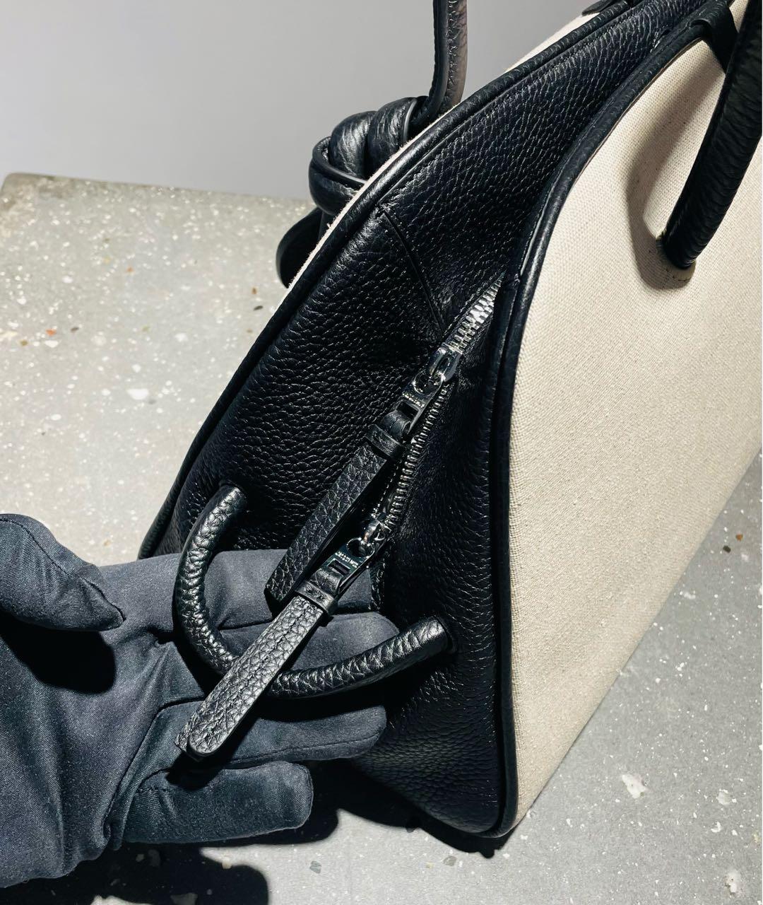 JACQUEMUS Бежевая тканевая сумка через плечо, фото 6