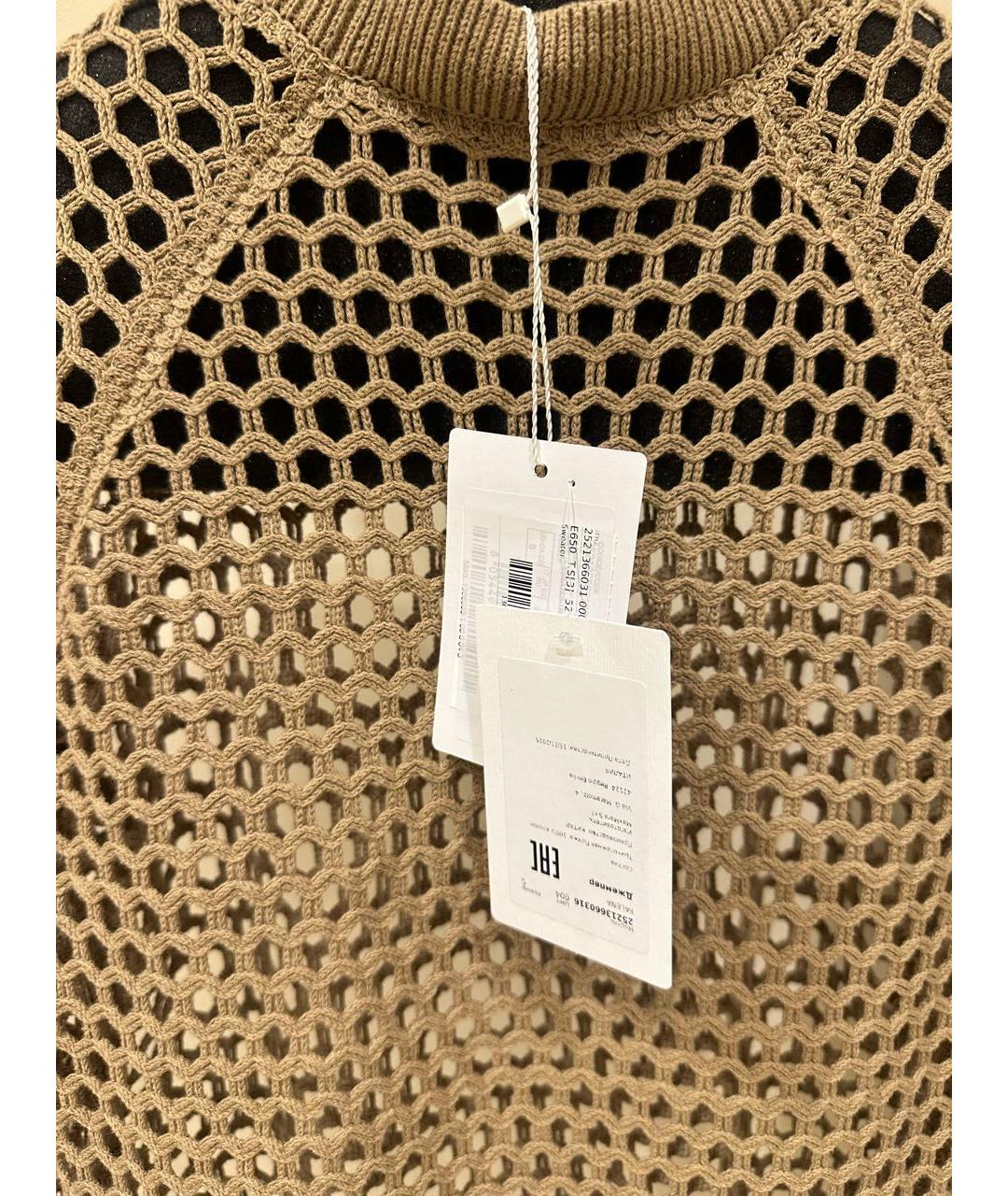 MAX MARA Бежевый хлопковый джемпер / свитер, фото 4