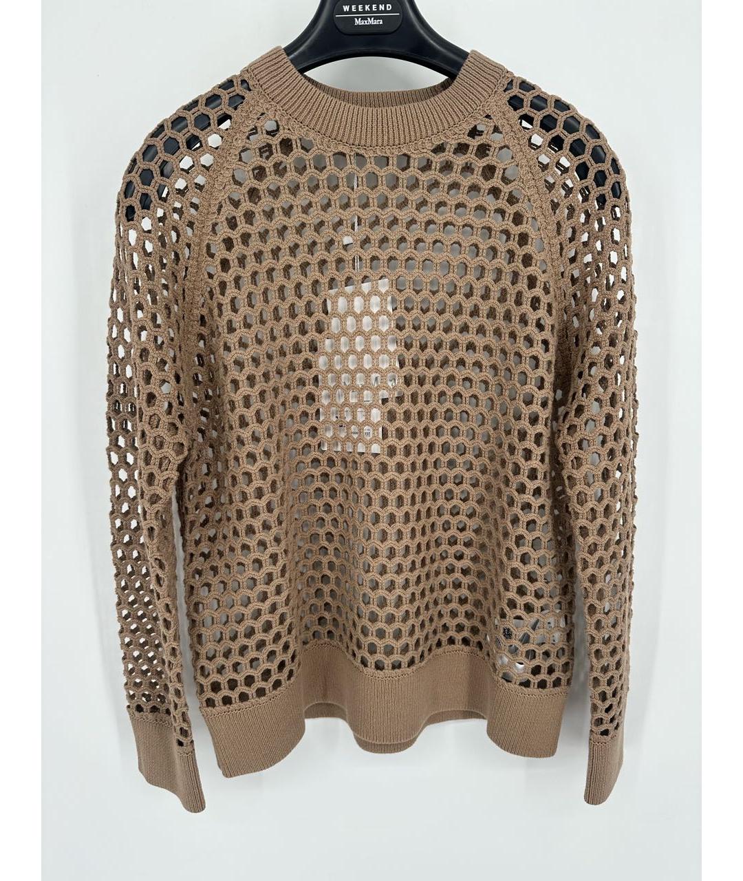 MAX MARA Бежевый хлопковый джемпер / свитер, фото 2