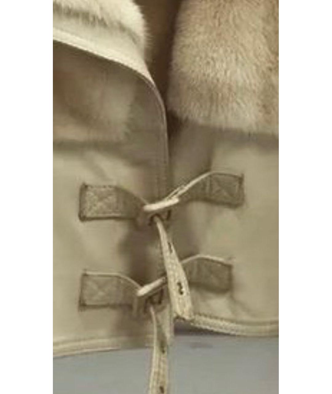 CHRISTIAN DIOR Бежевая кожаная куртка, фото 2