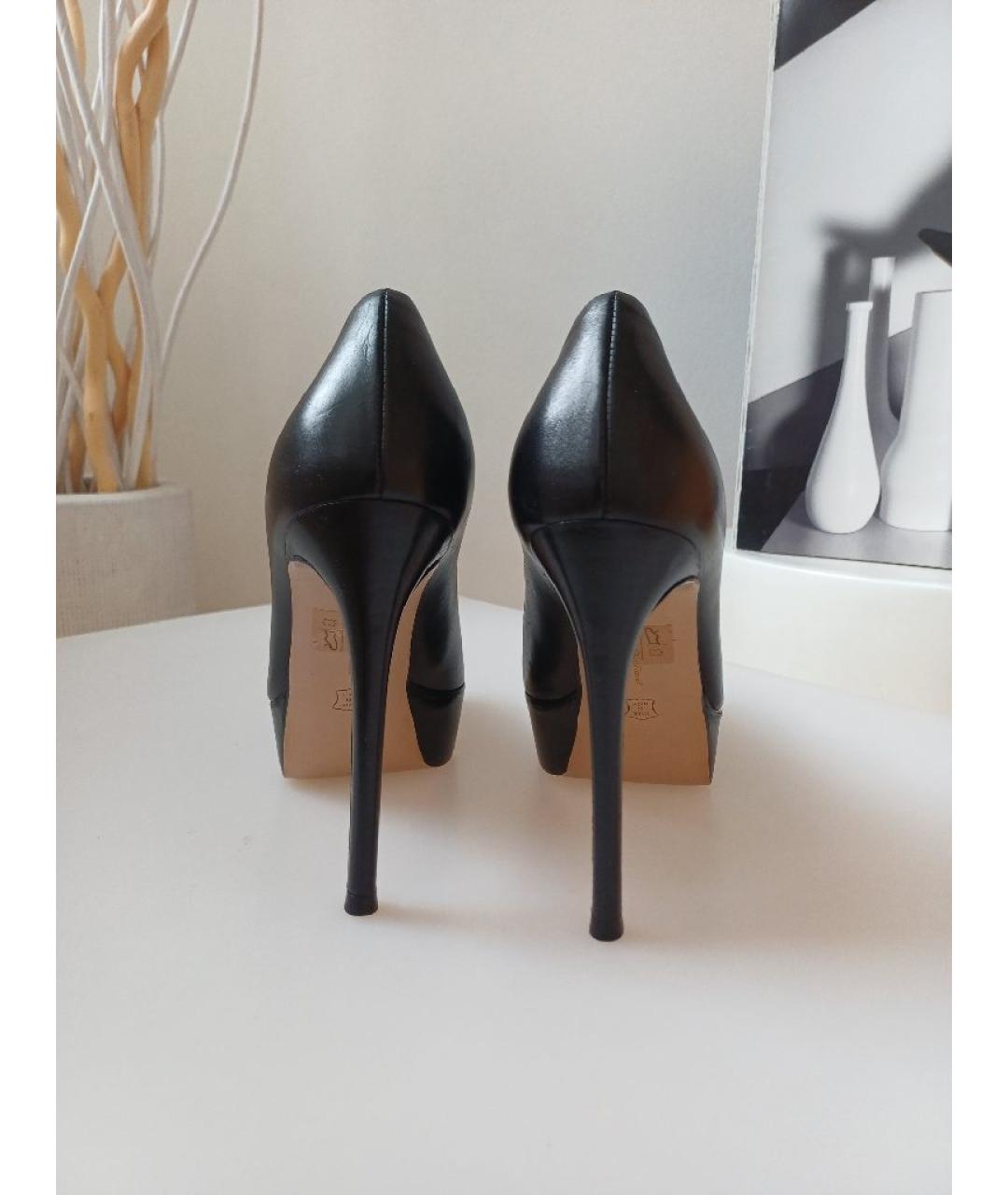 GIANVITO ROSSI Черные кожаные туфли, фото 8