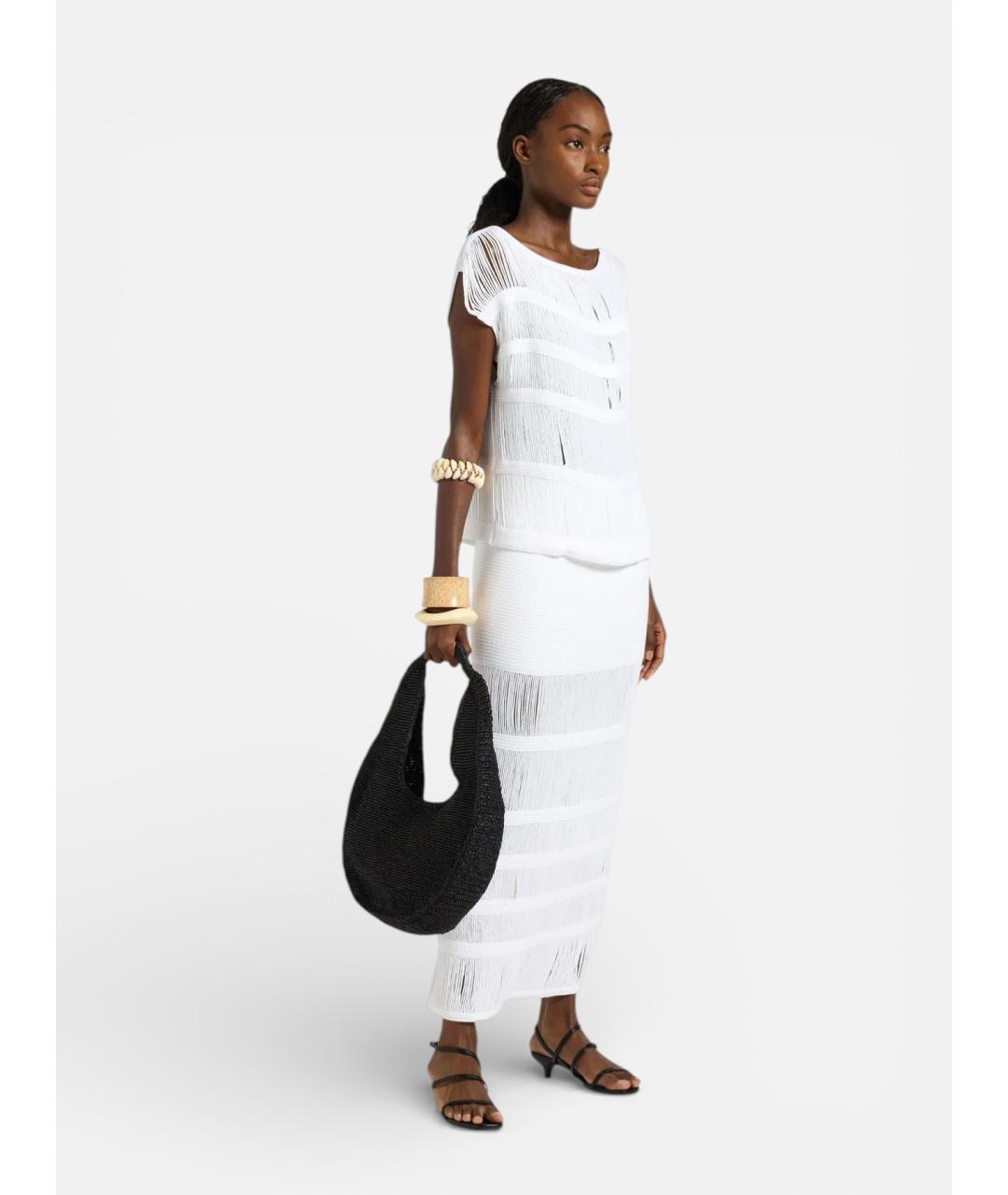 LIVIANA CONTI Белая вискозная футболка, фото 4