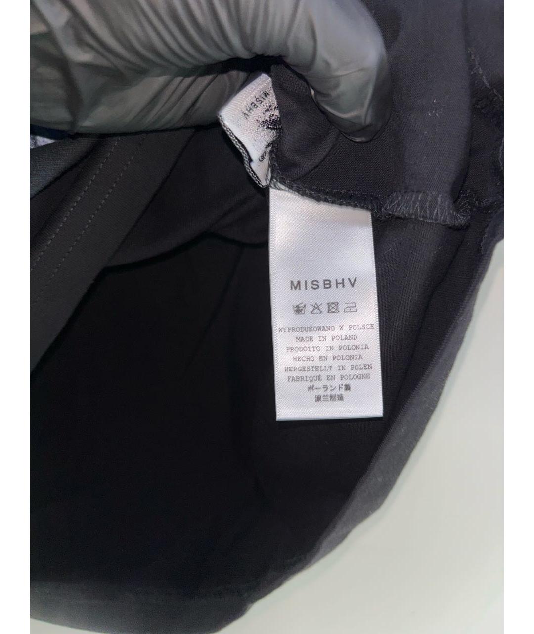 MISBHV Черная хлопковая футболка, фото 4