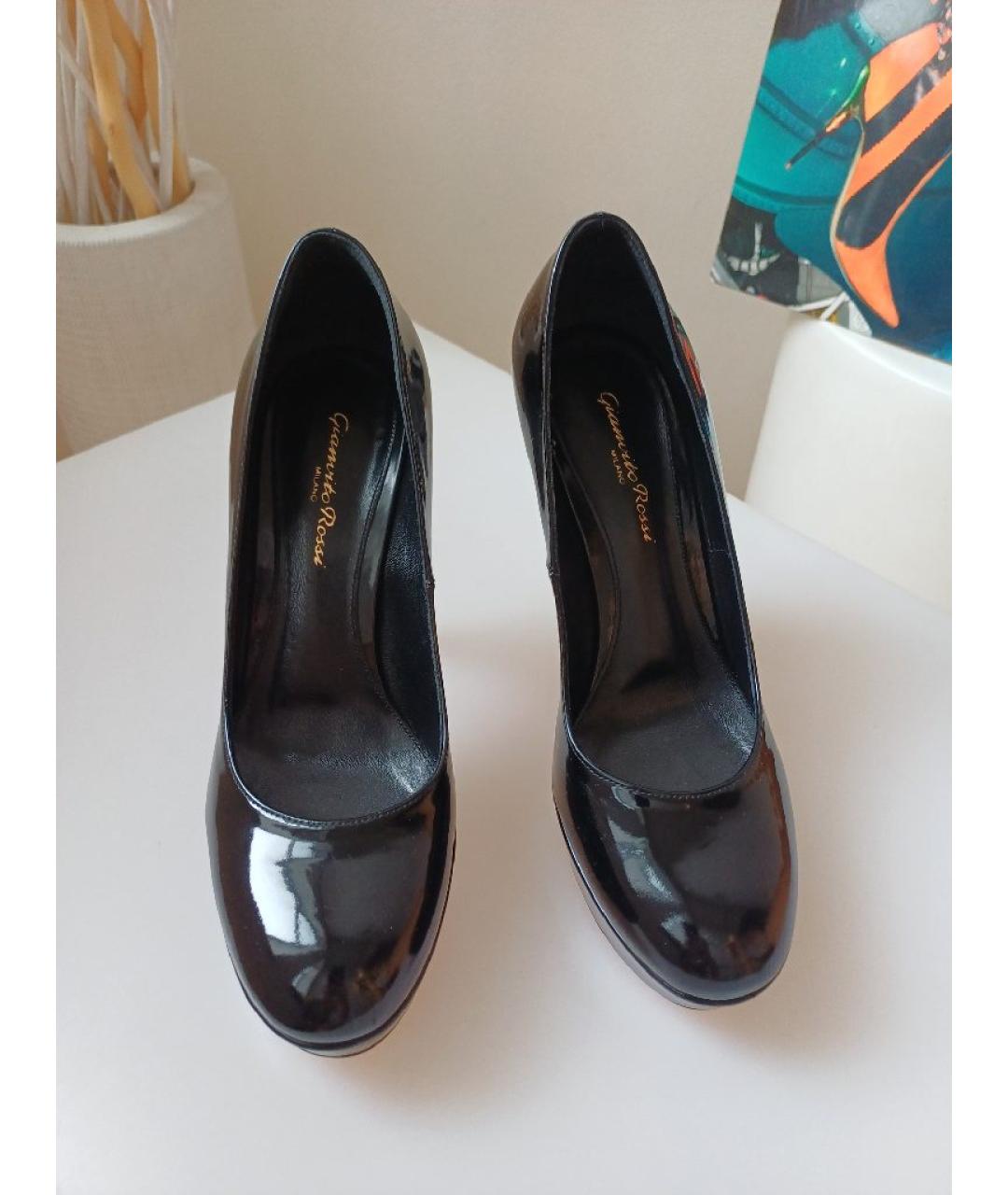 GIANVITO ROSSI Черные туфли из лакированной кожи, фото 7