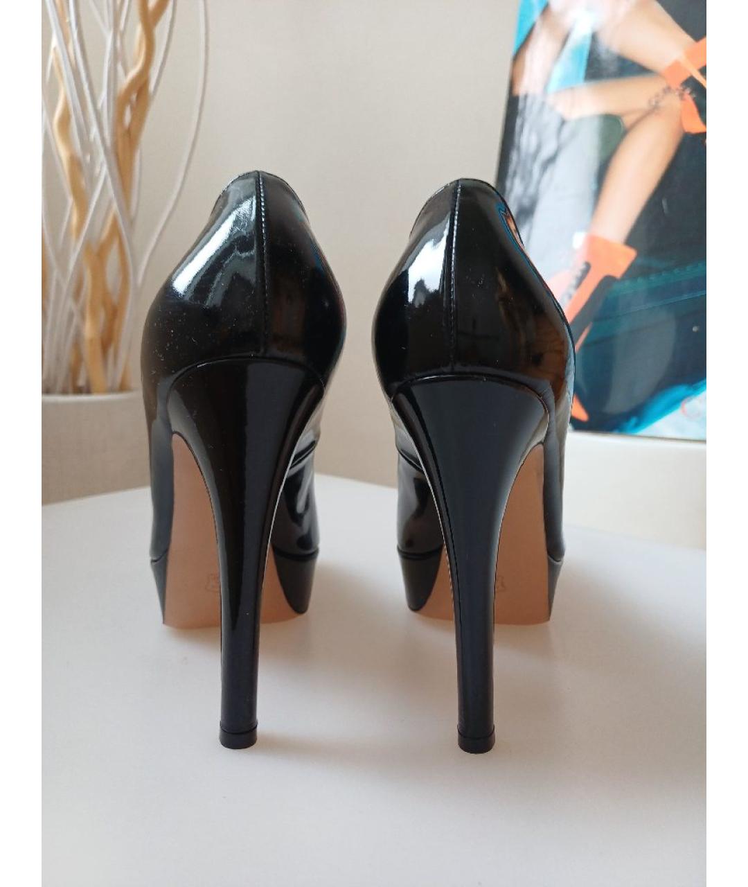 GIANVITO ROSSI Черные туфли из лакированной кожи, фото 8