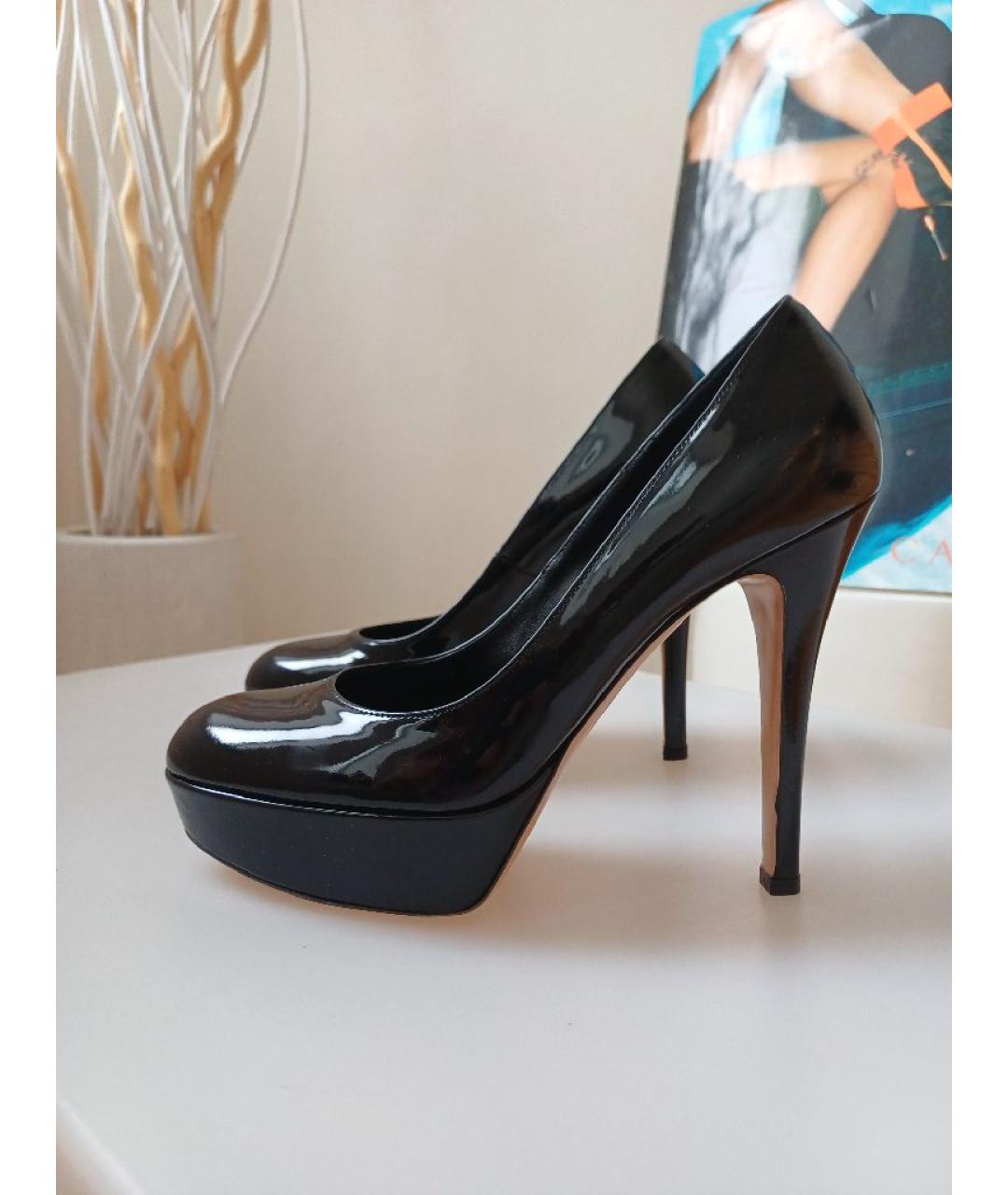 GIANVITO ROSSI Черные туфли из лакированной кожи, фото 2