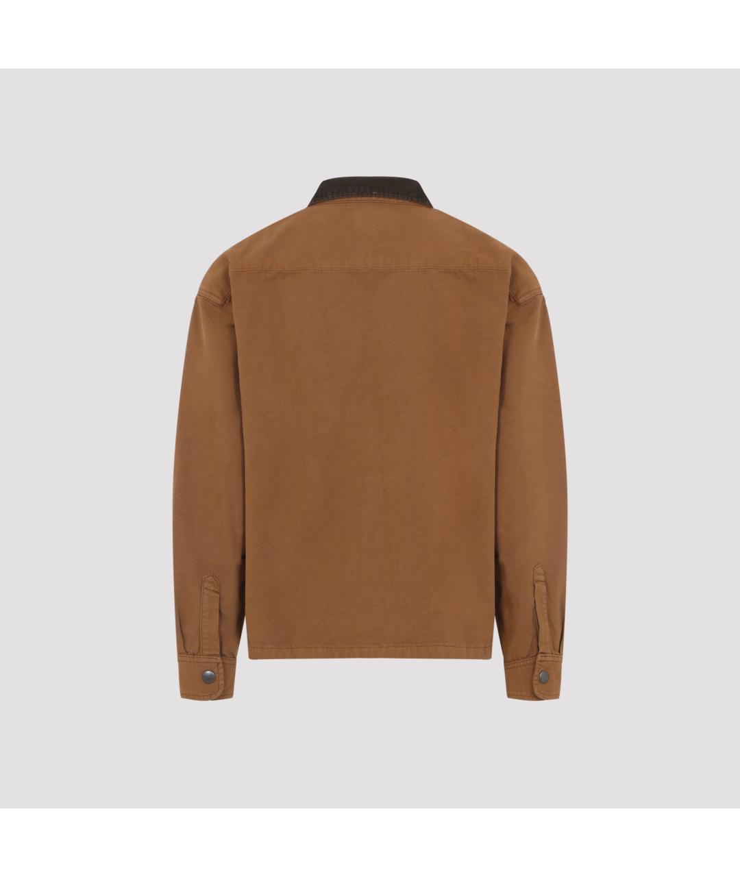 CARHARTT WIP Коричневая хлопковая куртка, фото 3