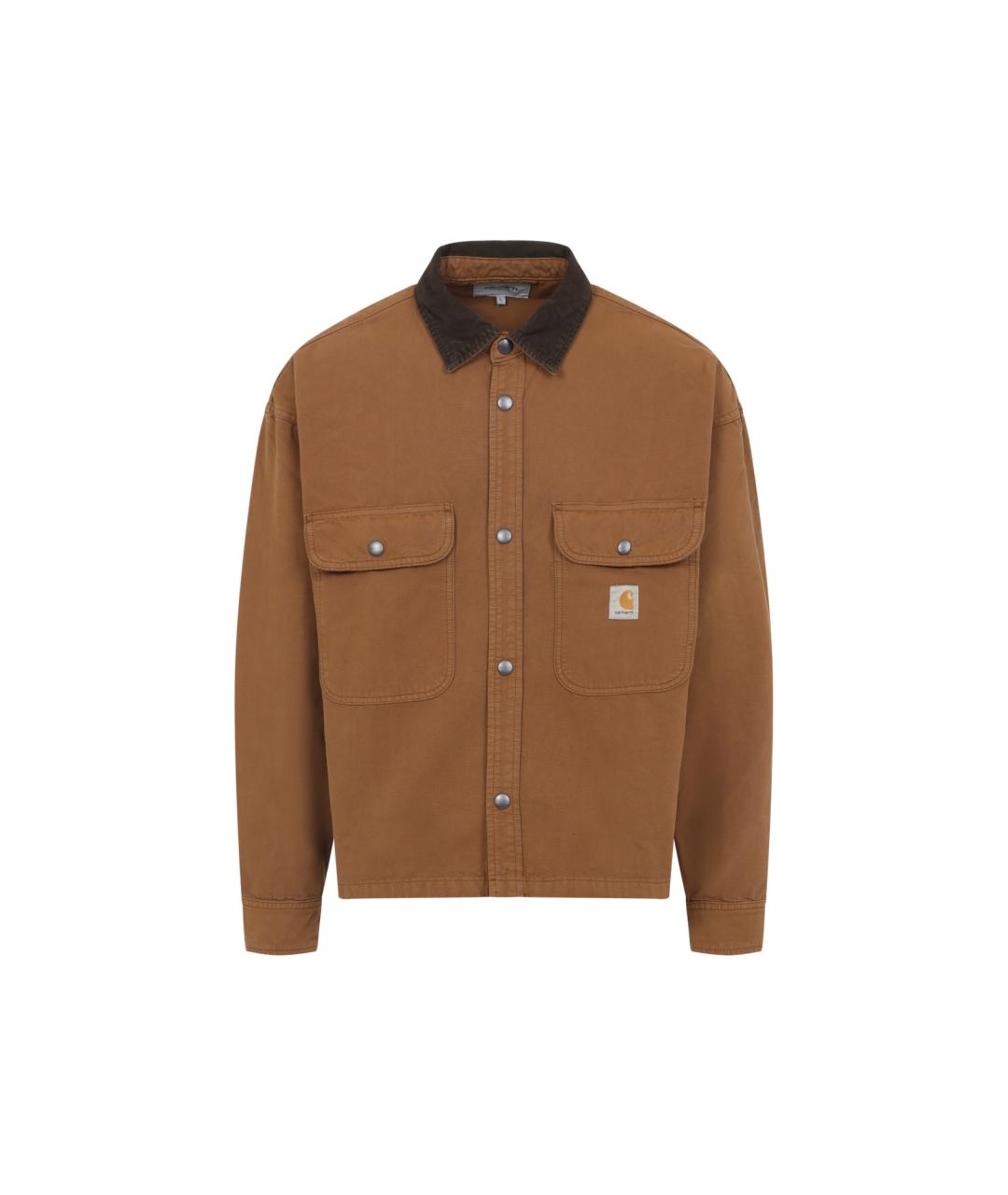 CARHARTT WIP Коричневая хлопковая куртка, фото 1