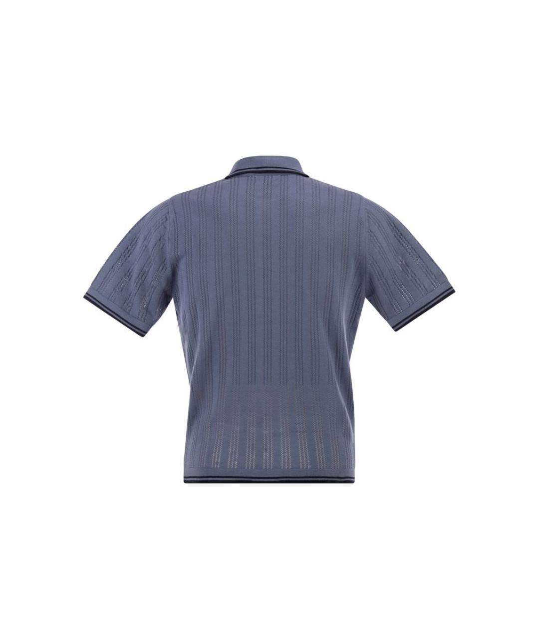 CARHARTT WIP Голубая хлопковая футболка, фото 2