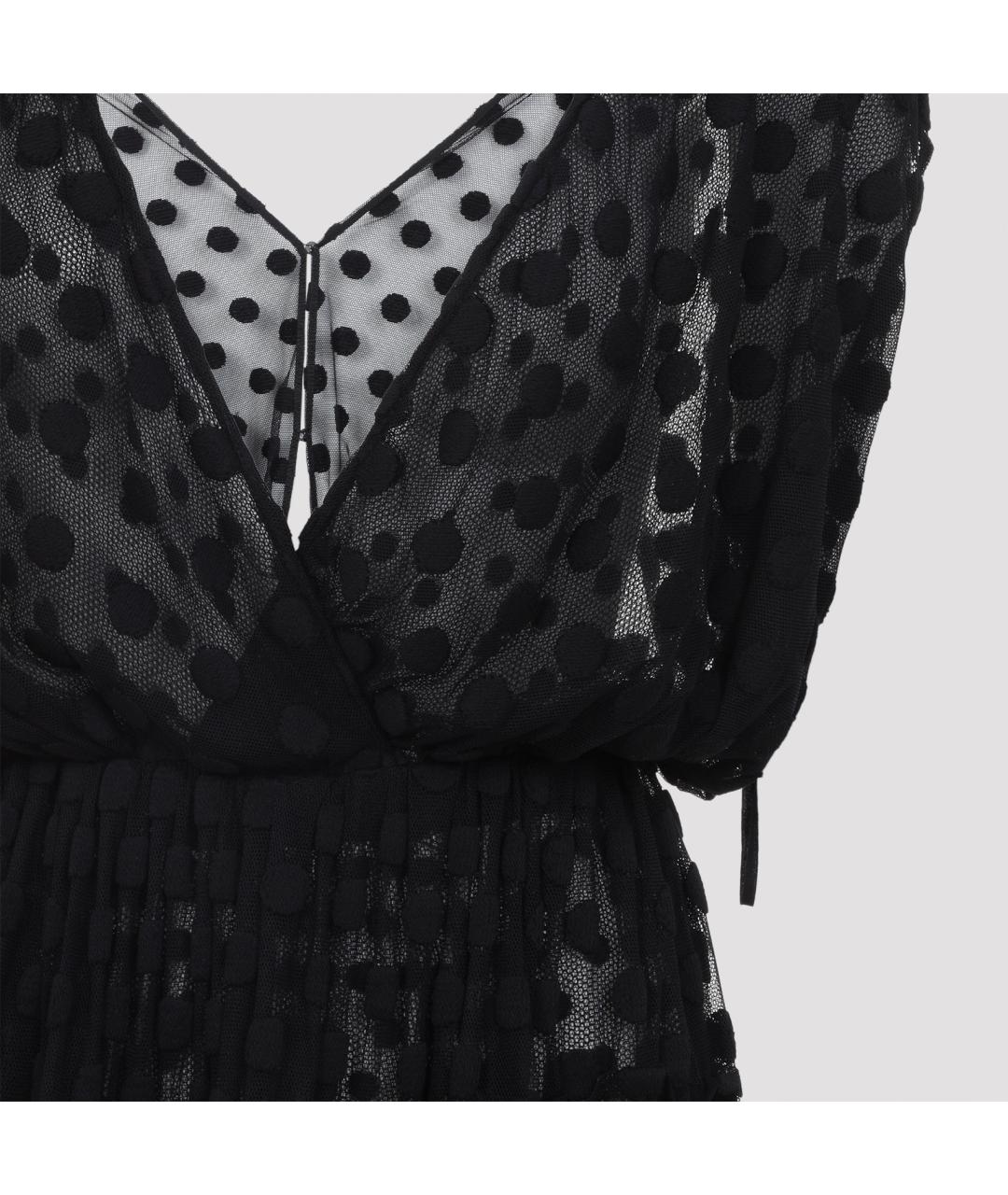 DRIES VAN NOTEN Черное хлопковое коктейльное платье, фото 5