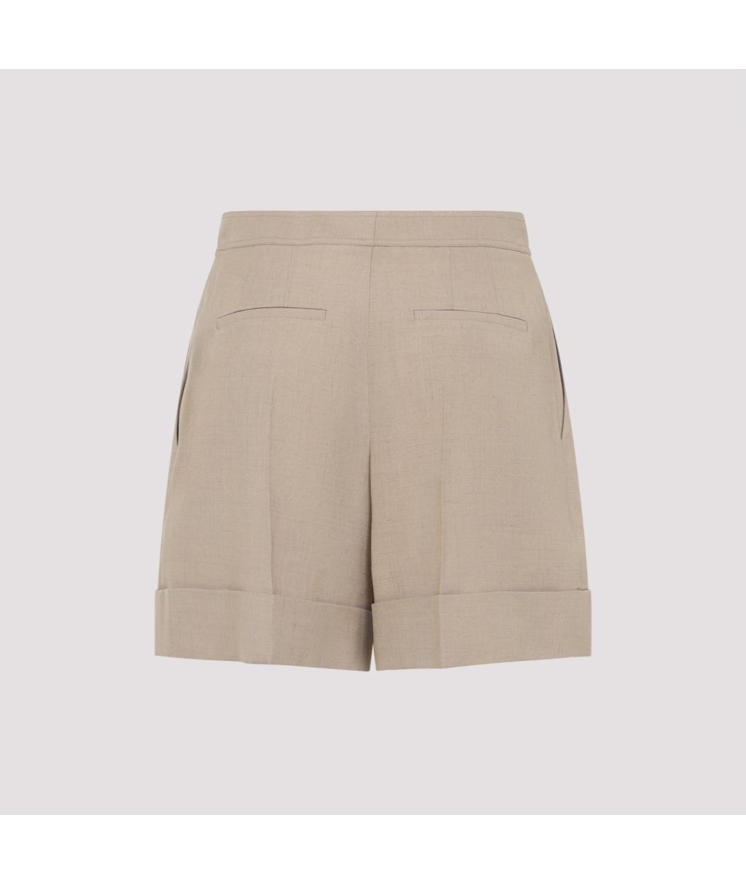 VALENTINO Бежевые льняные шорты, фото 3