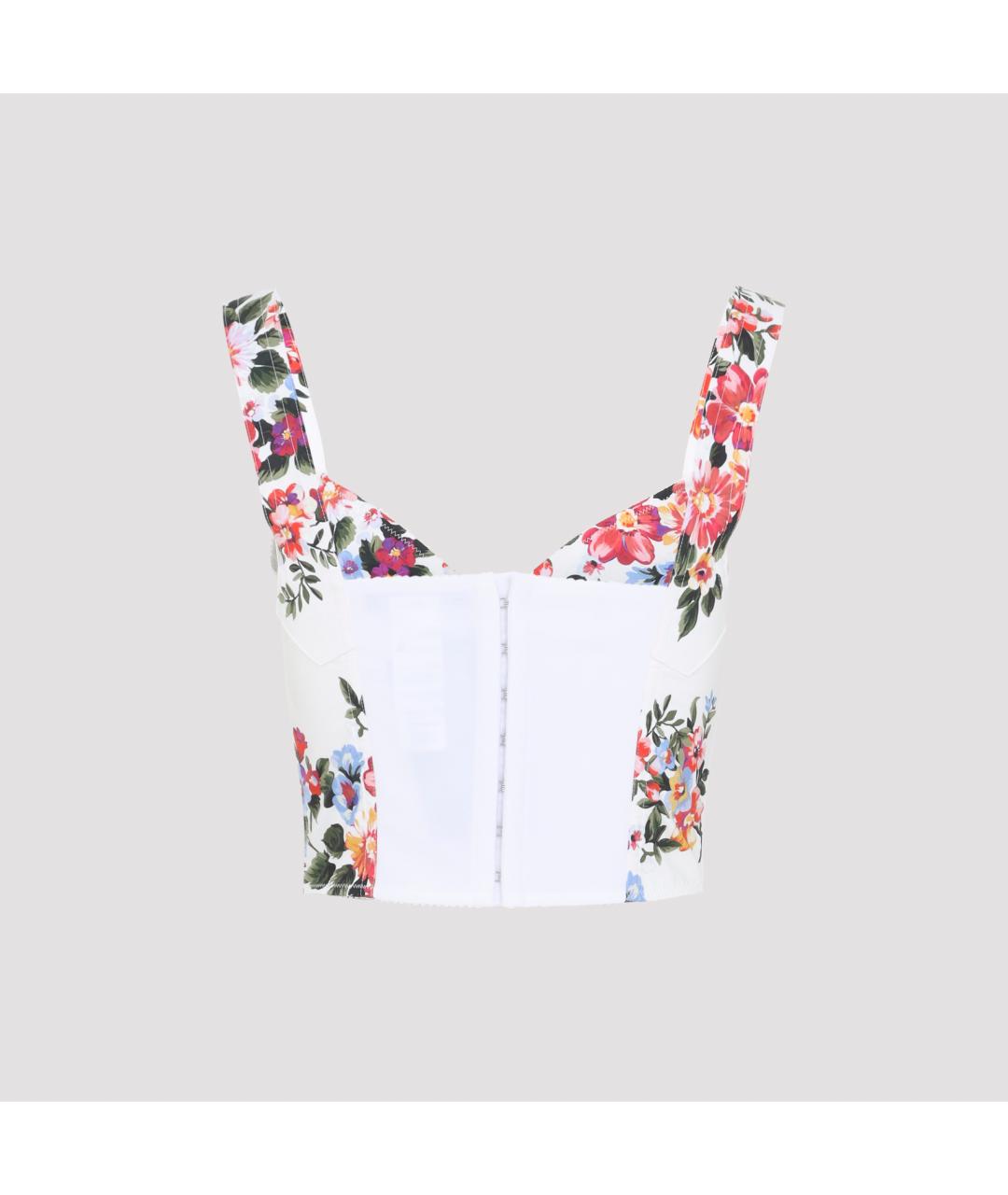 DOLCE&GABBANA Белая хлопковая майка, фото 3