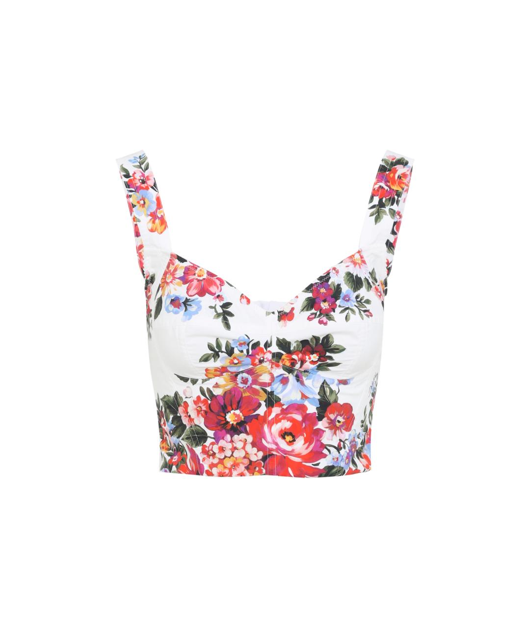 DOLCE&GABBANA Белая хлопковая майка, фото 1