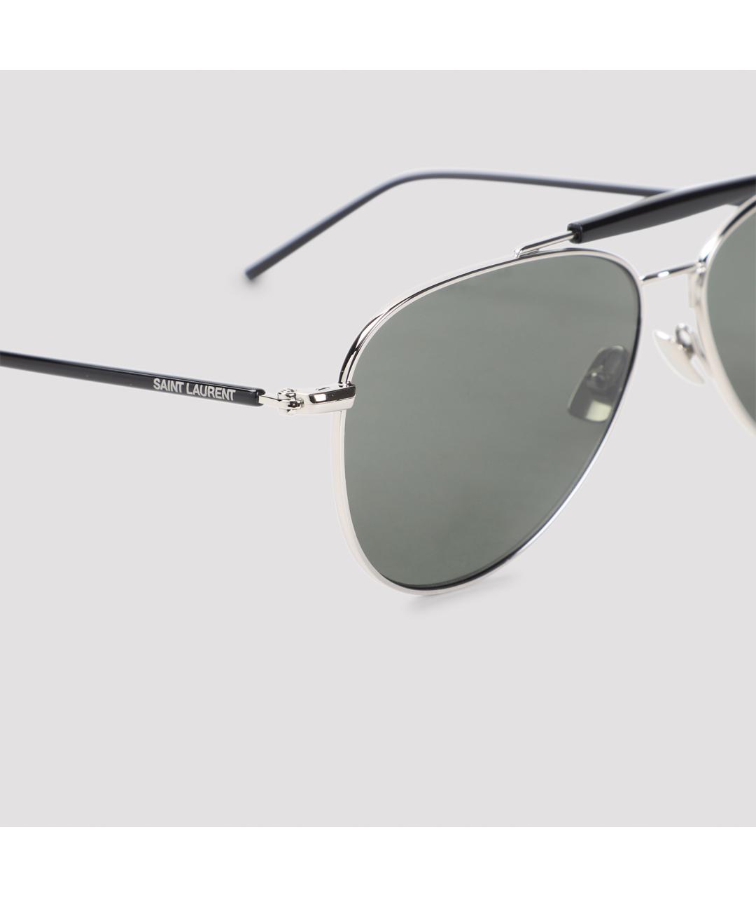 SAINT LAURENT Мульти металлические солнцезащитные очки, фото 4