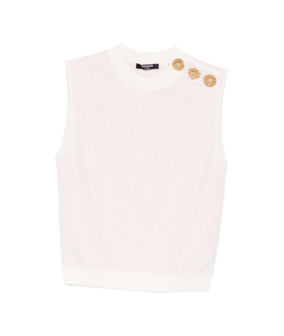 BALMAIN Розовая хлопковая жилетка, фото 1