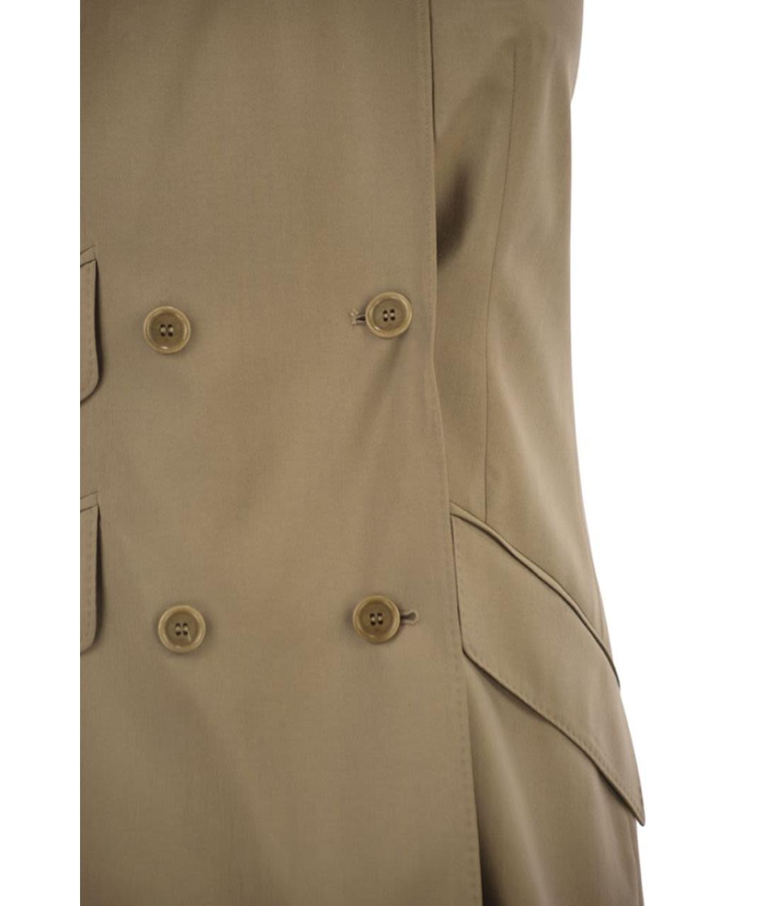 MAX MARA Бежевый шерстяной жилет, фото 4