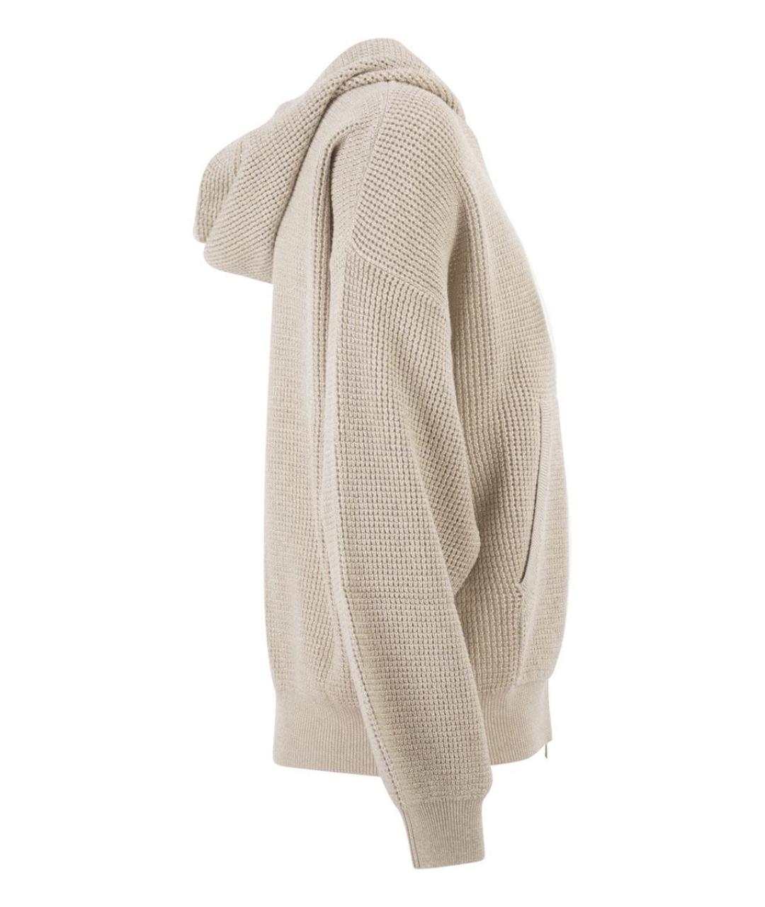 BRUNELLO CUCINELLI Бежевый хлопковый кардиган, фото 3