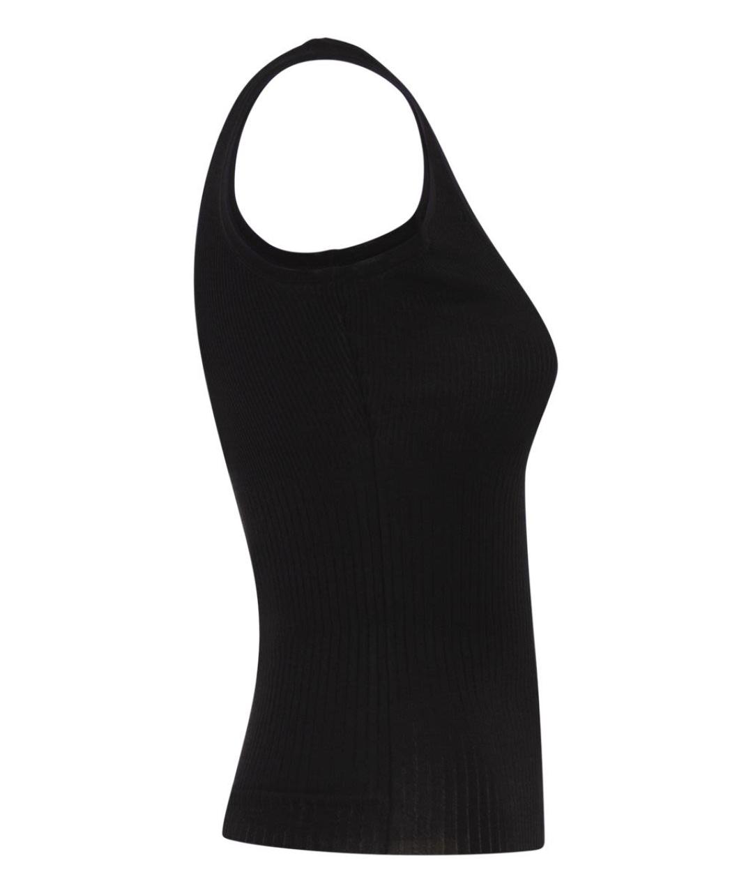 MAX MARA Черная вискозная майка, фото 3