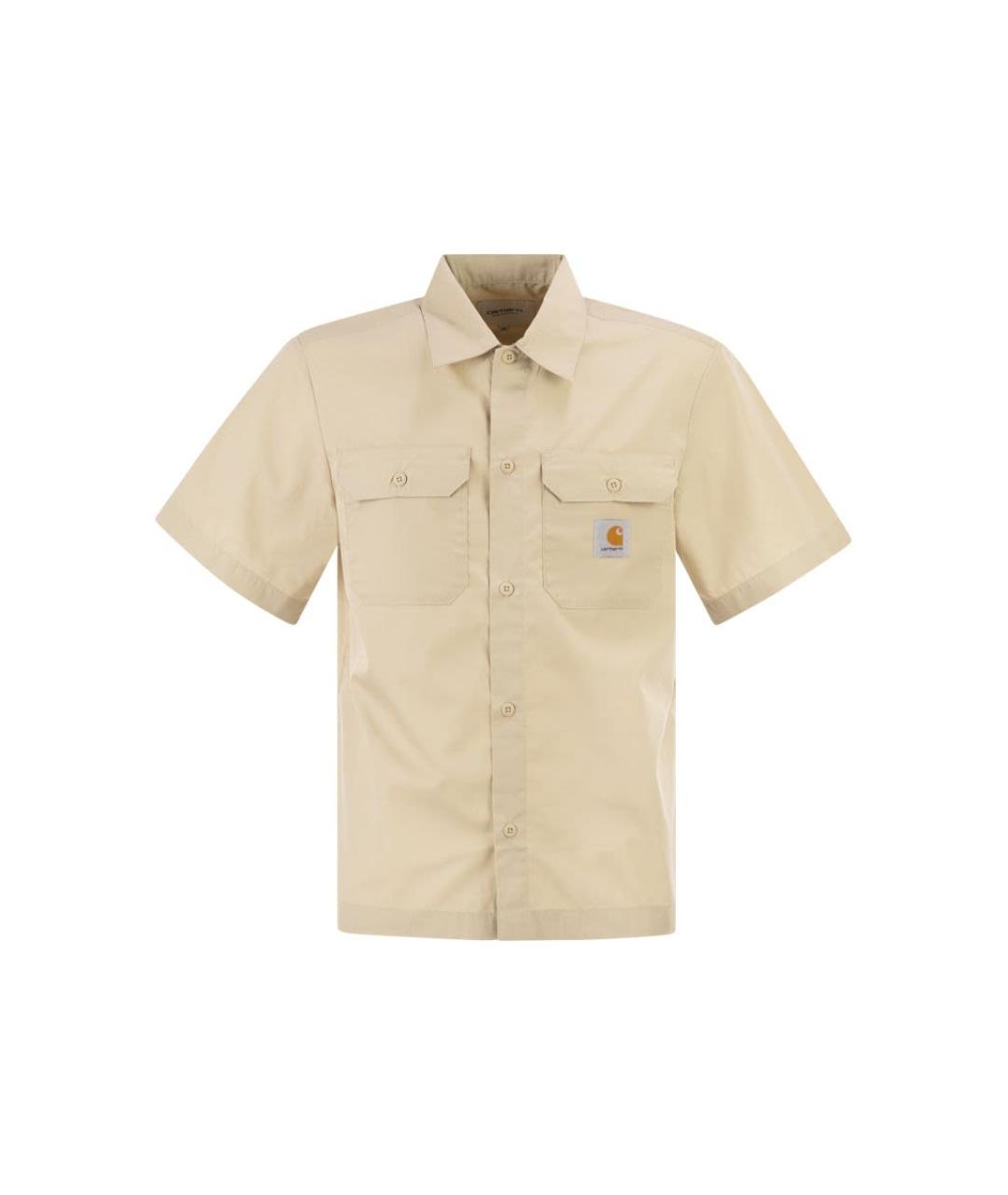 CARHARTT WIP Бежевая хлопковая кэжуал рубашка, фото 1
