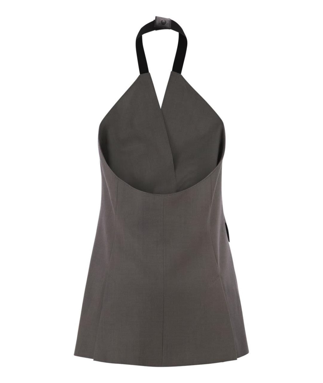 MAX MARA Серый шерстяной жилет, фото 2