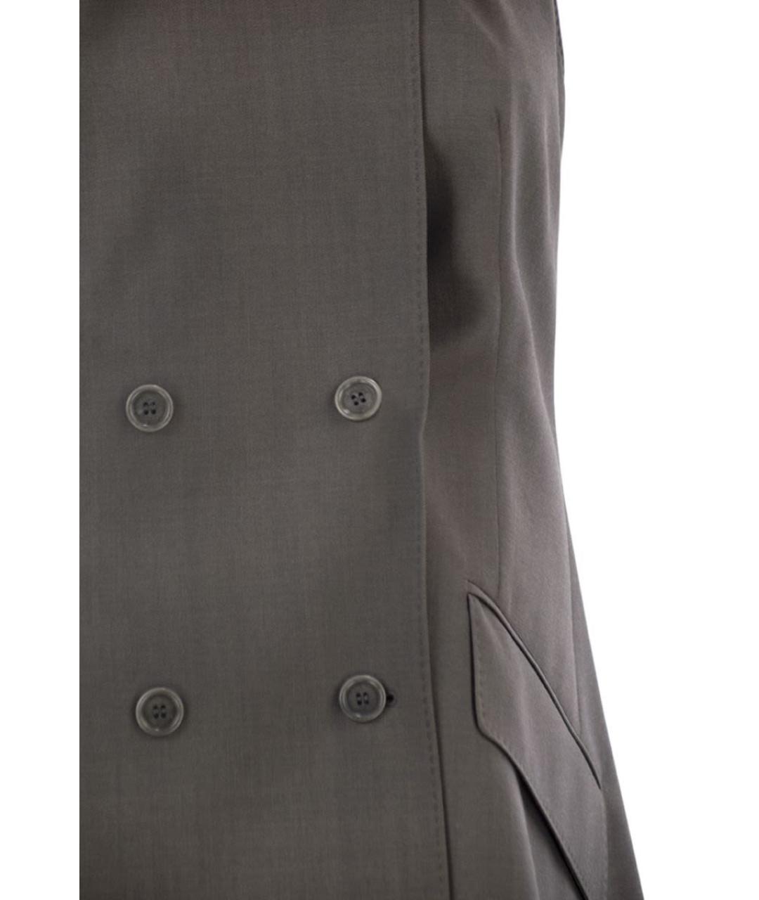 MAX MARA Серый шерстяной жилет, фото 4