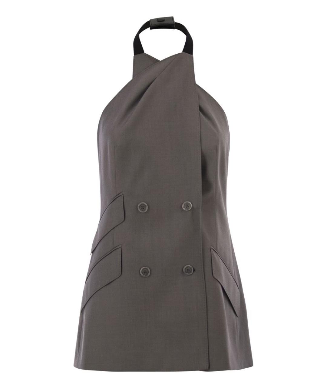 MAX MARA Серый шерстяной жилет, фото 1