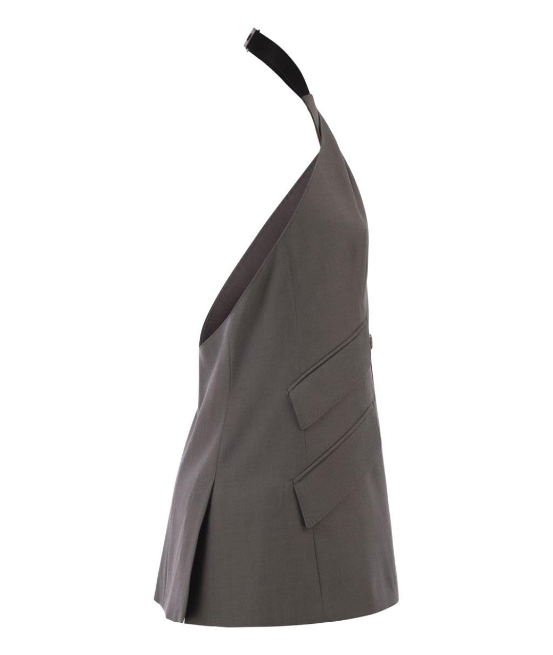 MAX MARA Серый шерстяной жилет, фото 3