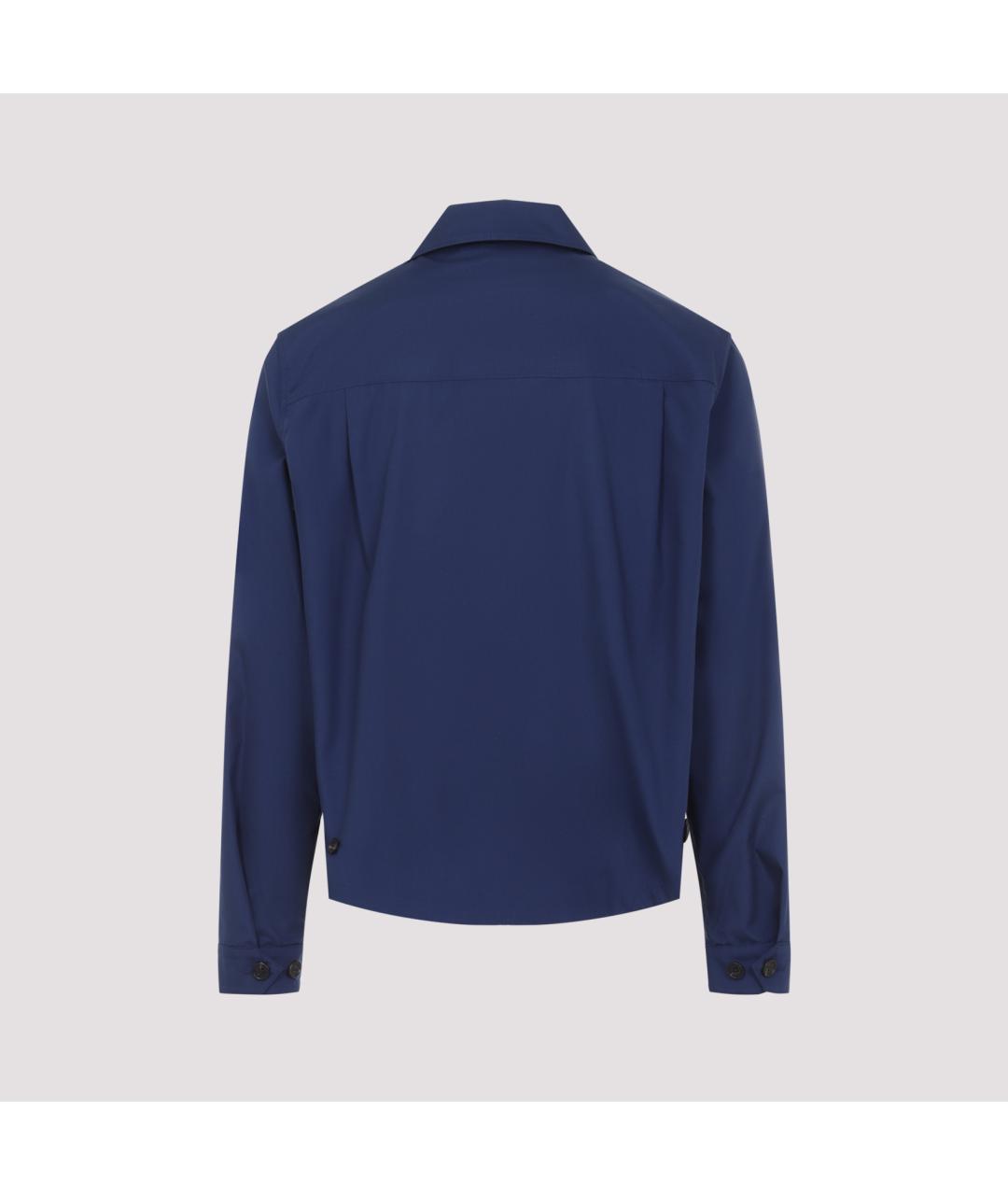 PRADA Синяя полиэстеровая куртка, фото 3