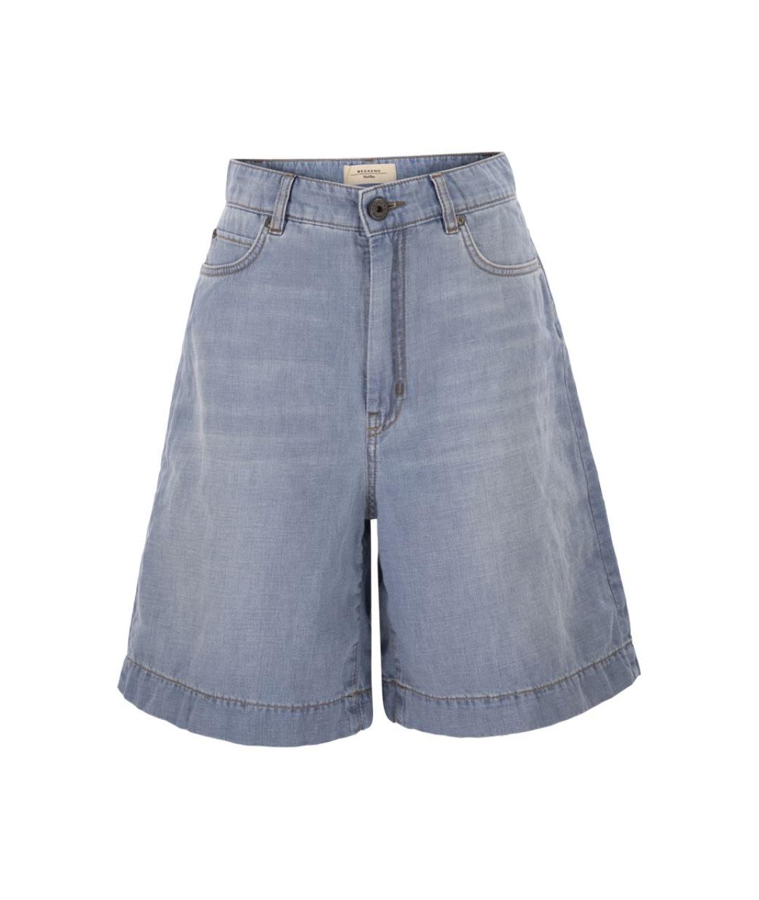 WEEKEND MAX MARA Голубые хлопковые шорты, фото 1