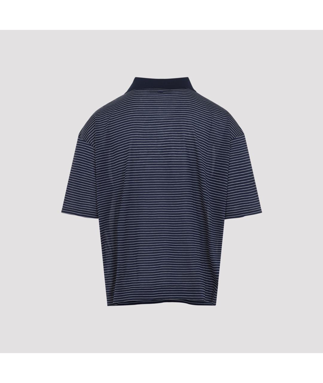 Ami Paris Синяя хлопковая футболка, фото 3