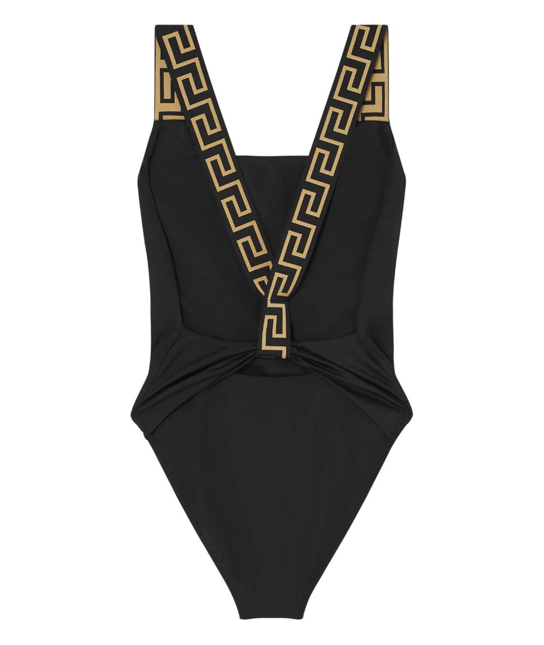 VERSACE Черный полиамидовый купальник, фото 2