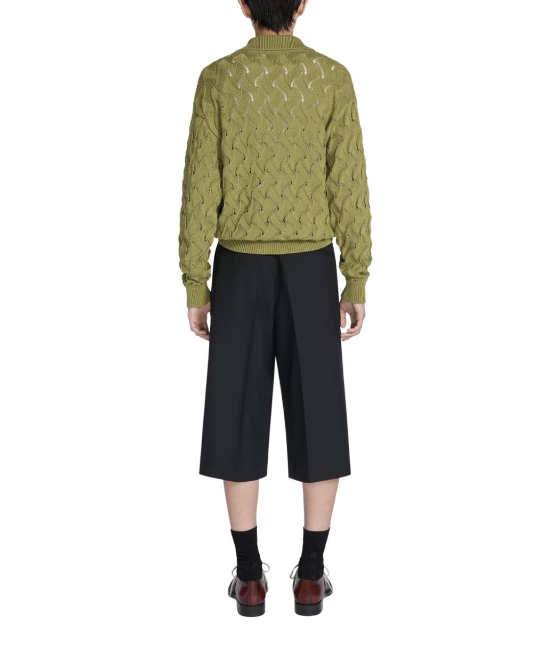 DRIES VAN NOTEN Черные шерстяные шорты, фото 4