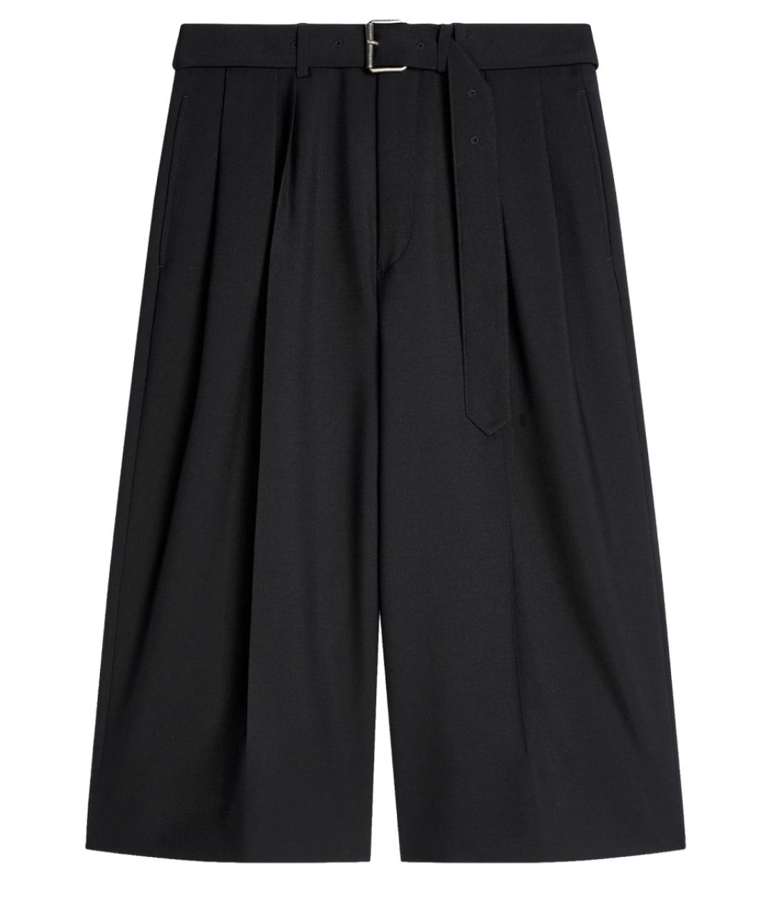 DRIES VAN NOTEN Черные шерстяные шорты, фото 1