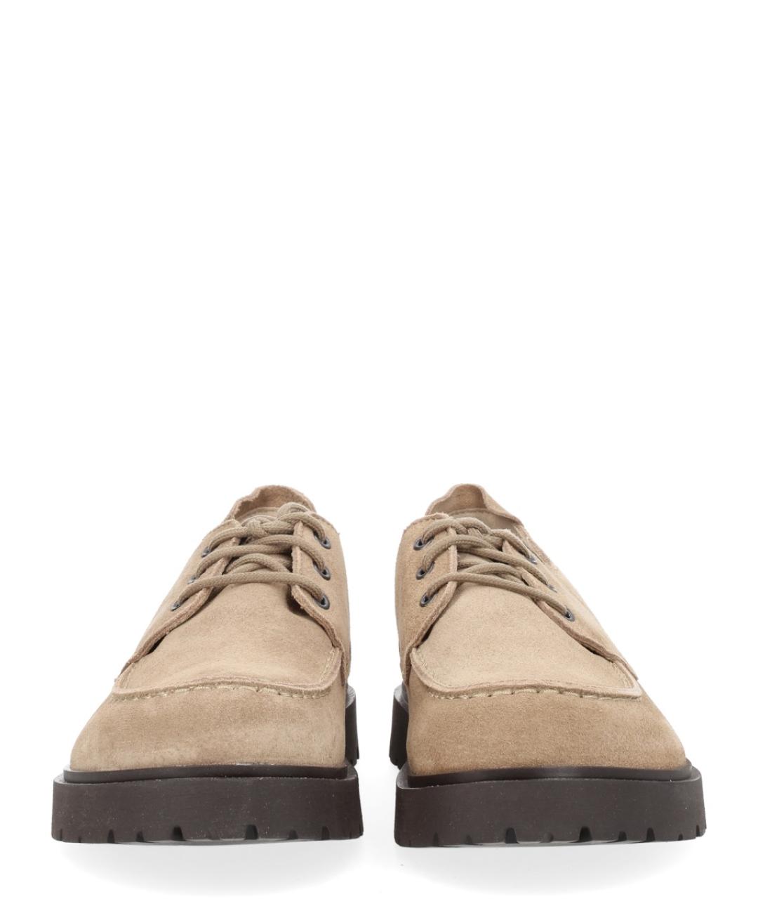 BIRKENSTOCK Бежевые кожаные лоферы, фото 3