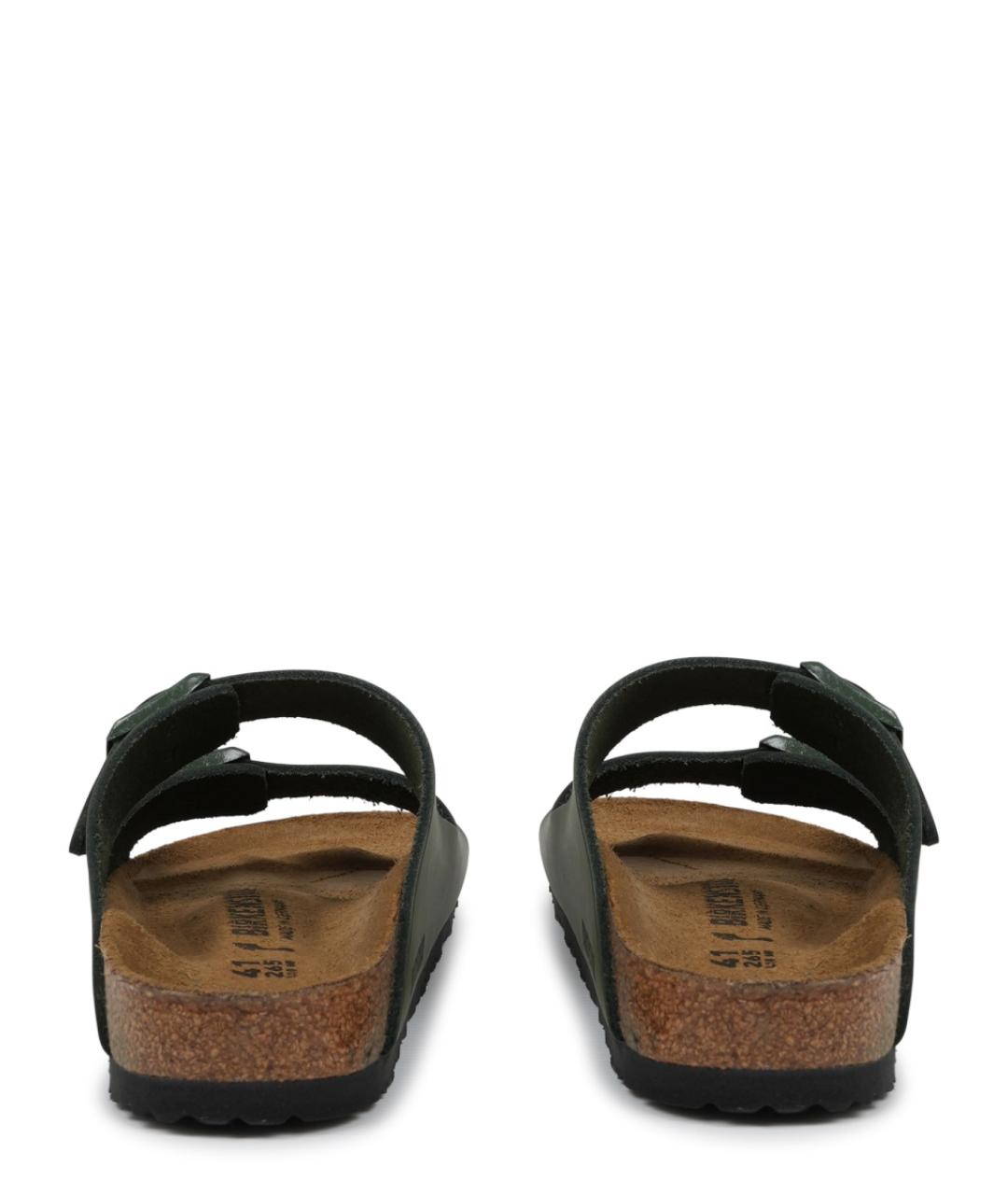 BIRKENSTOCK Зеленые кожаные сандалии, фото 4