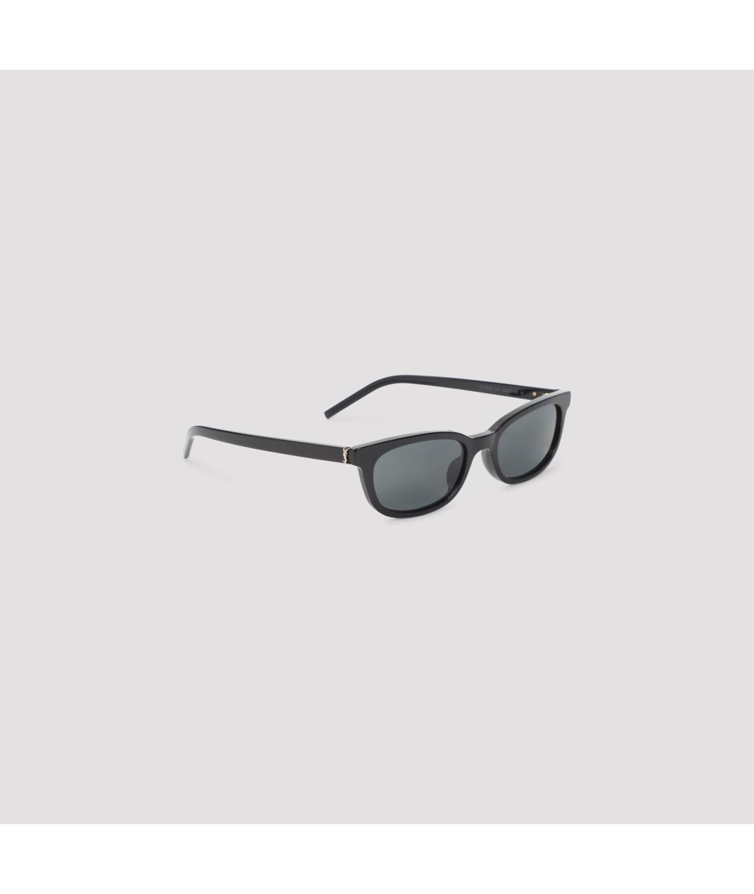 SAINT LAURENT Черные пластиковые солнцезащитные очки, фото 2